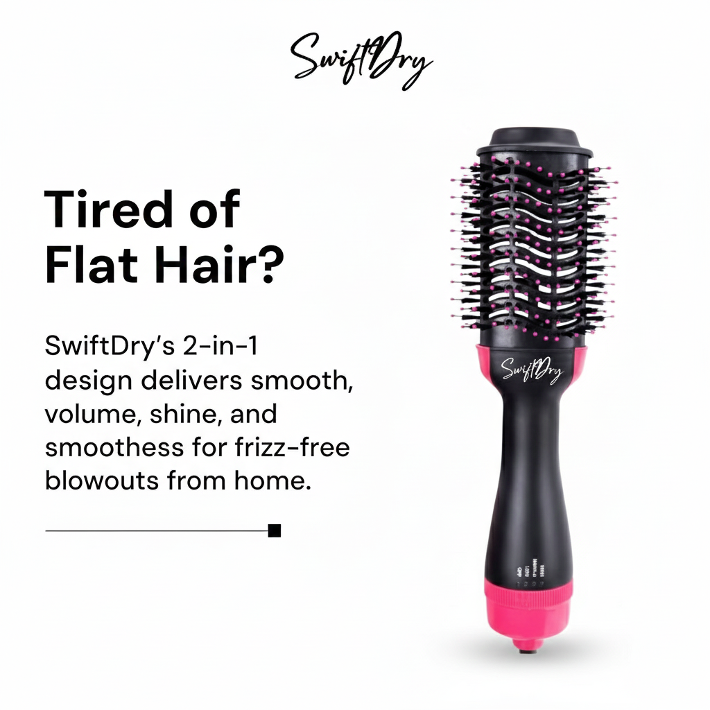 SwiftDry™ Hair Brush Dryer
